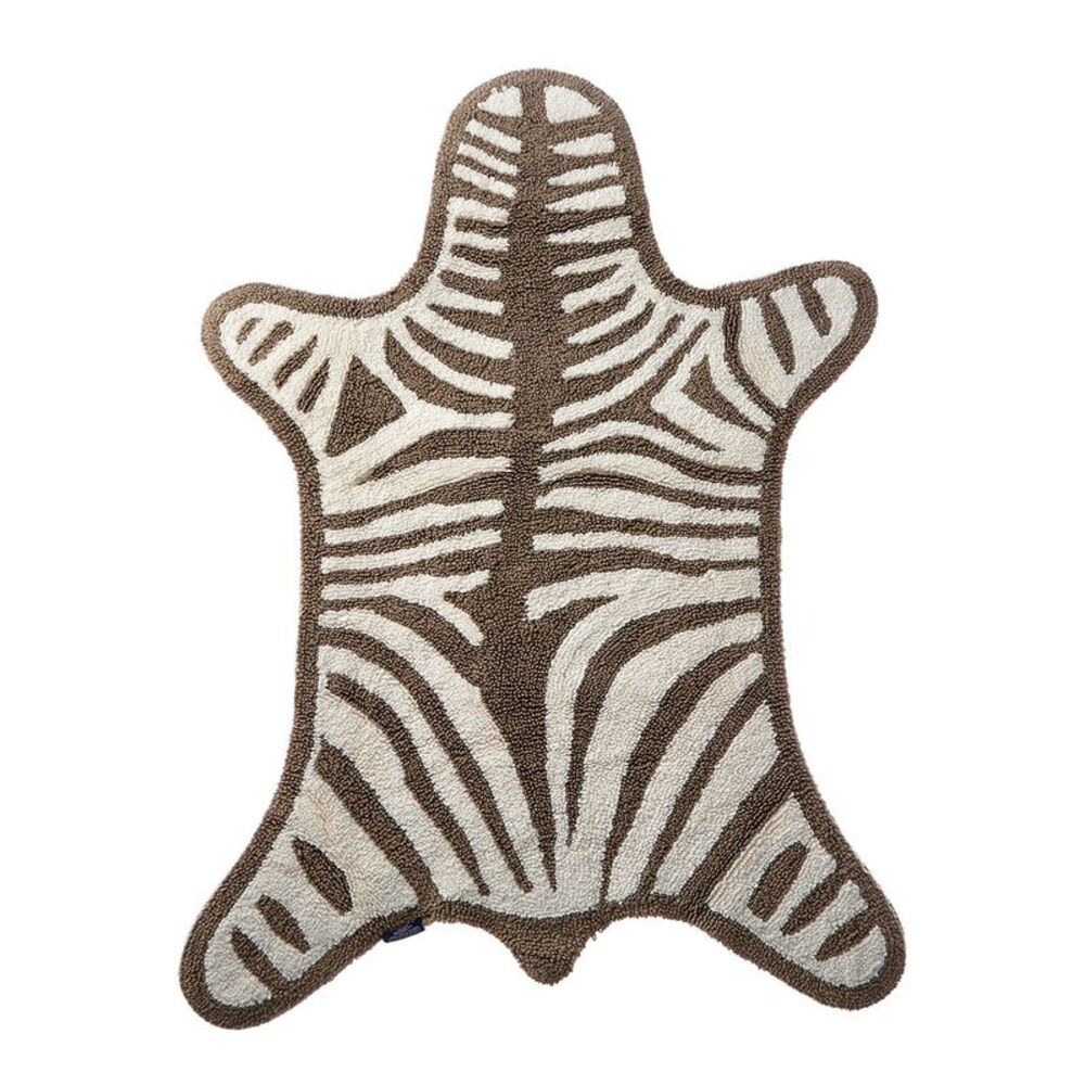 Jonathan Adler Reversible Zebra Bathmat, Grey